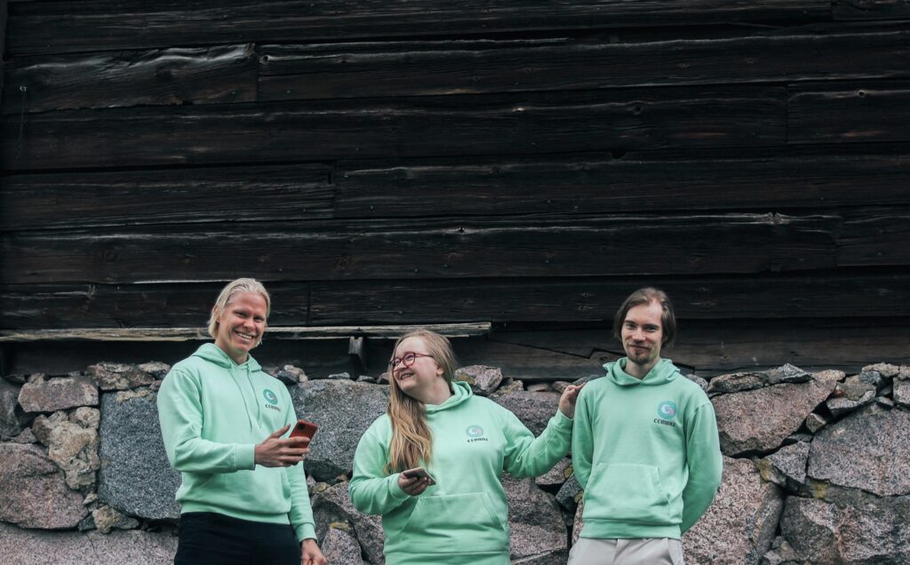 Founders Sami Ekmark, Karoliina Kauhanen and Ronnie Nygren