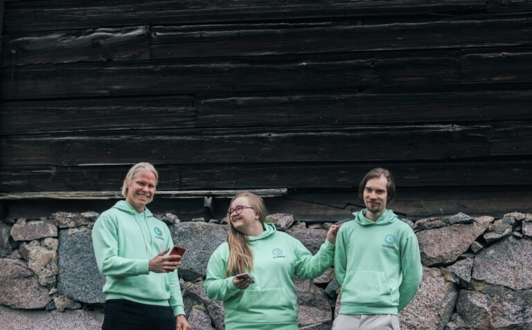 Founders Sami Ekmark, Karoliina Kauhanen and Ronnie Nygren